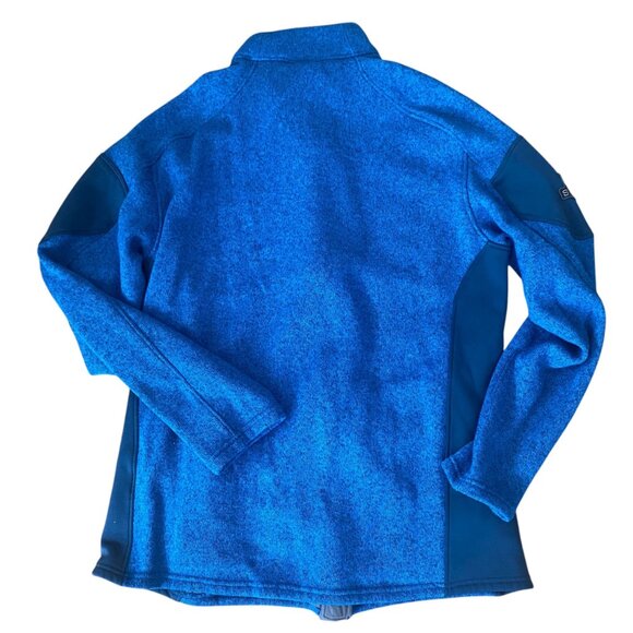 Spyder Empire Full-Zip Blue Fleece Jacket Zip Pockets Outdoors Hiking Colorado X - Picture 2 of 7